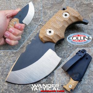 Wander Tactical - Tryceratops - Dual Tone & Desert Micarta - coltello custom