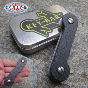 Key-Bar - Portachiavi in Carbonio ed Alluminio con clip in titanio