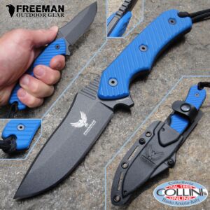 Freeman Outdoor Gear - 3,25" Cobalt Field Knife 451 - G10 Blue - Coltello