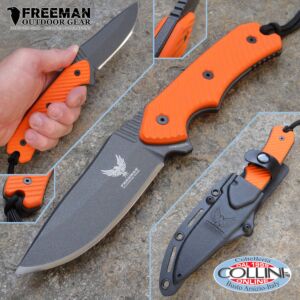 Freeman Outdoor Gear - 4" Cobalt Field Knife 451 - G10 Orange - Coltello