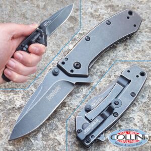 Kershaw - Hinderer Cryo Flipper Frame Blackwash - 1555BW - coltello