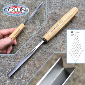 Pfeil - Scalpello n.12 taglio a V a 60° - utensile per legno