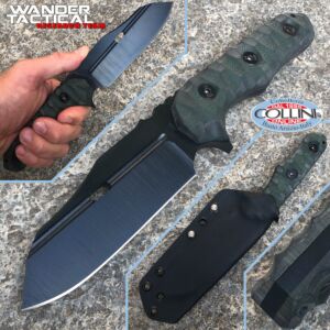 Wander Tactical - Mistral - Black & G10 Dark Green - coltello custom