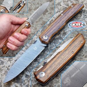Fox - Terzuola - Folder Knife Damasco e Bocote - FX-525DB - coltello