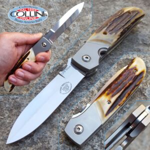 Robert Terzuola - ATCF - Dagger with Stag Scales - coltello custom