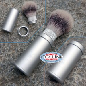Muhle - Pennello da barba da viaggio con SilvertipFIBRE® - Alluminio 31M530 - rasatura
