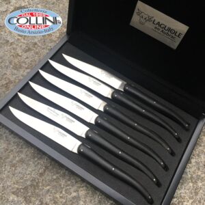 Laguiole en Aubrac - Set 6 pezzi coltelli bistecca manico sintetico - coltelli da tavola