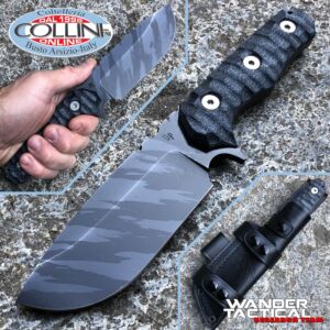 Wander Tactical - Lynx Knife - Ice Brush Tiger & Black Micarta - coltello custom