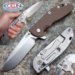 Rick Hinderer Knives - XM-24 - Spearpoint 4.0" G10 Brown - coltello semi custom