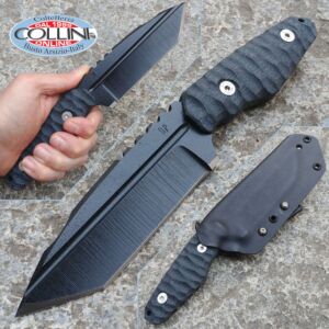 Wander Tactical - Apology - Black GunKote & Black Micarta - coltello custom
