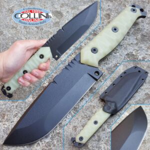 Wander Tactical - Megalodon Special Edition - Pitch Black & Jade G10 - coltello custom