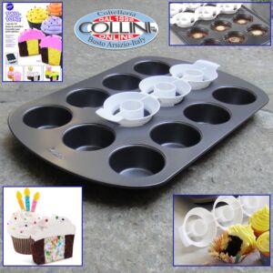 Wilton - Two-Tone Cupcake Set - Kit teglia e inserti per Muffin bicolore