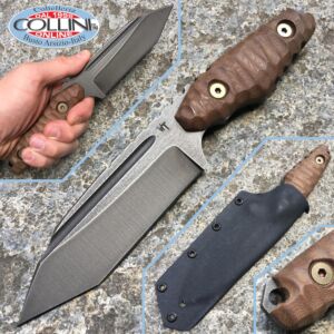 Wander Tactical - Apology - Raw Finish e Dark Wood Micarta - coltello custom