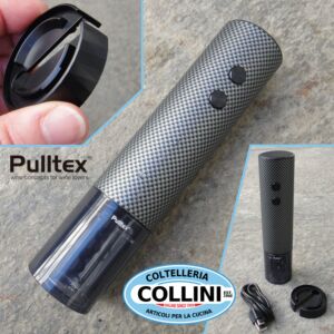 Pulltex  - Cavatappi wireless ricaricabile - Electric COMPACT MONZA - Effetto Carbonio 