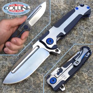 Andre De Villiers ADV - Mini Pathfinder Knife 3D Blue Ti - coltello