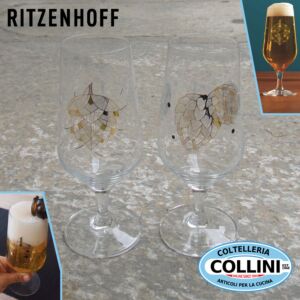 Ritzenhoff - Bicchieri BIRRA pils BRAUCHZEIT - Conf. 2 pezzi cl37
