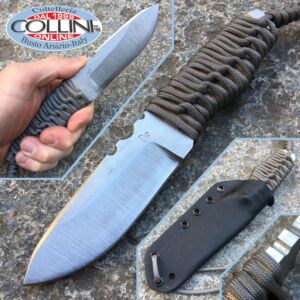Wander Tactical - Scrambler - Satin SanMai Cos & Gray Paracord - coltello artigianale