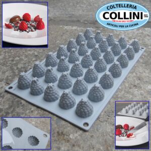 Pavoni - Stampo in silicone Berry - Lampone - 35 impronte 