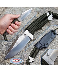 Wander Tactical - Raptor - Satin SanMai CoS & Olive Paracord - coltello artigianale