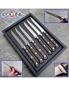Maserin - Set 6 coltelli da bistecca forgiati  - 2411 WENGE - coltelli da tavola
