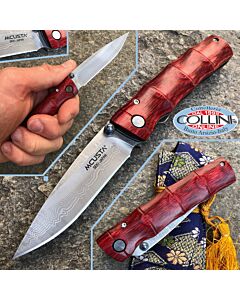 Mcusta - Take knife VG10 Damascus - Shinra Serie - Stamina Wood - MC-0075D - coltello