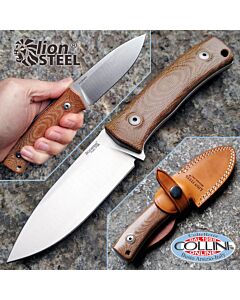 Lionsteel - M4 Knife M390 Steel - Natural Canvas Micarta - M4CVN - coltello