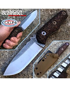 Wander Tactical - Scrambler knife - SanMai V-Toku2 & Brown Micarta - coltello custom
