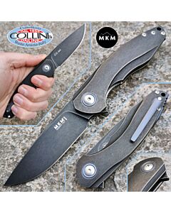 MKM - Timavo Flipper Knife by Vox - Blackwashed Titanium - VP02-TDSW - coltello