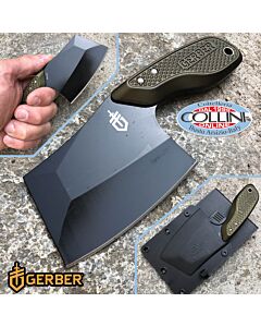 Gerber - Tri-Tip Mini Cleaver Knife - Black Coating - Green - G1694 - coltello