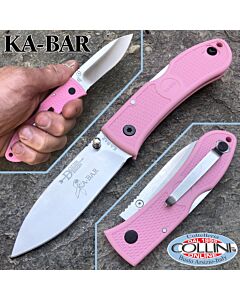 Ka-Bar - Dozier Folding Hunter knife 4062PKD - Pink Zytel Handle - coltello
