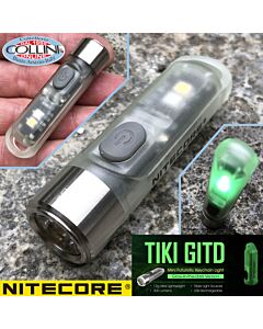 Nitecore - TIKI GITD - Portachiavi Ricaricabile USB + UV - 300 lumens e 71 metri - Torcia Led