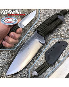 Wander Tactical - Raptor knife - SanMai V-Toku2 & Green Paracord - coltello custom