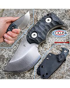 Wander Tactical - Tryceratops knife Clip Point - SanMai V-Toku2 & Black Micarta - coltello custom