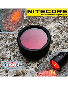 Nitecore - NFR25 - Filtro Rosso da 25mm per P10i, P10 V2, MH12 V2 ed MH12SE - Accessori Torce Led