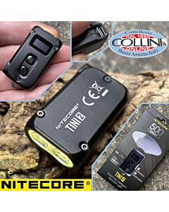 Nitecore - TINI2 - Portachiavi Ricaricabile USB - 500 lumens e 89 metri - Torcia Led