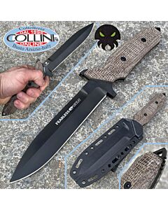Viper - Fearless Knife by T. Rumici - Black DLC & Brown Micarta - VT4020CM - coltello