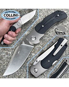 Viper - Turn knife by Silvestrelli - Titanio e G10 Black - M390 steel - V5986GB - coltello