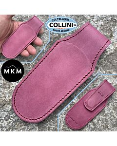 MKM - Fodero da Tasca a Chiusura Magnetica - Pelle Borgogna - accessori coltelli