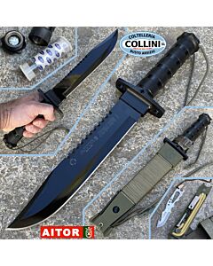 Aitor - Jungle King I knife Black - fodero verde - 16016V - coltello
