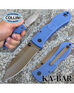 Ka-Bar - Dozier Folding Hunter knife 4062D2 - Coyote Blue Zytel Handle - coltello