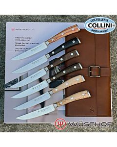 Wusthof Germany - Serie Ikon - set coltelli forgiati bistecca 6 pezzi - 1060560601 - coltelli tavola