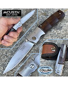 Mcusta - Bamboo knife brown pakka wood - SPG2 Powder Steel - MC-0145G - coltello
