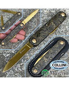 Maserin - Sessantesimo Knife - FatCarbon & Gold HNCF - 195/SUPERTiN - coltello
