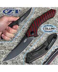 Zero Tolerance - Sinkevich Flipper Knife - 20CV Red Blackwash - Factory Special Series - ZT0460RDBW - coltello