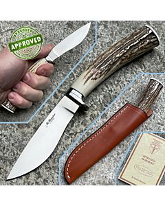 Roberto Bernini - Fixed Hunter in Cervo Sambar - COLLEZIONE PRIVATA - coltello artigianale da caccia