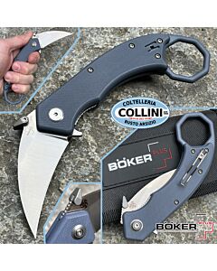 Boker Plus - Hel Folding Karambit Knife - Grey Blue G10 - 01BO516 - coltello