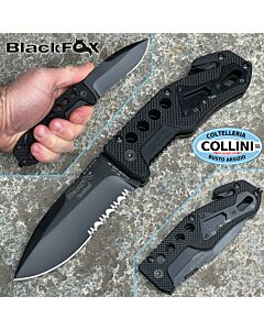 BlackFox - Folding Rescue Knife - Black - BF-115 - coltello