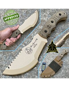 Tops - Tom Brown Tracker knife - Desert Tan Micarta - COLLEZIONE PRIVATA - coltello