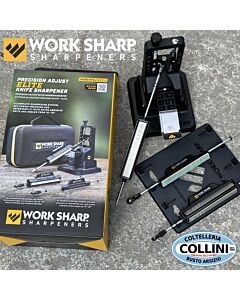 Work Sharp - WSBCHPAJ-ELT - 15°/ 30° Precision Adjust Knife Sharpener Elite al diamante e ceramica - Affilatore Manuale