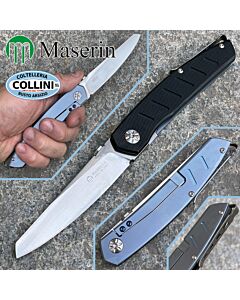 Maserin - AM-6 Knife - D2 Titanium  Framelock e G10 Black by Attilio Morotti - 374/G10N - coltello